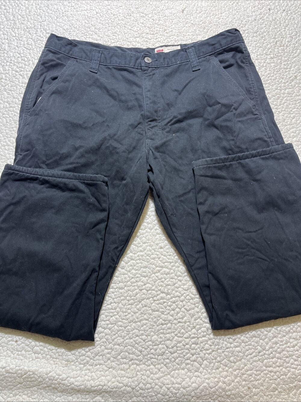 Levi's 501 Original Fit Jeans Men 40x38 Blue Denim Light Wash Pockets Button Fly